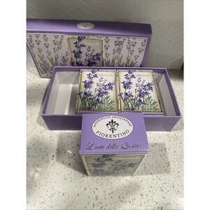 Saponificio Artigianale Fiorentino Lavender Scented Sealed 3 Box Set Soap Italy